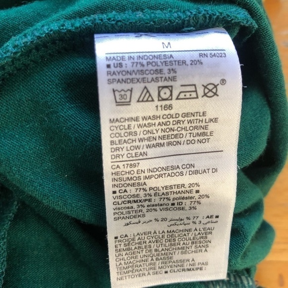 OLD Navy Forest Green Drapey Festive Jumpsuit Medium - Picture 6 of 7